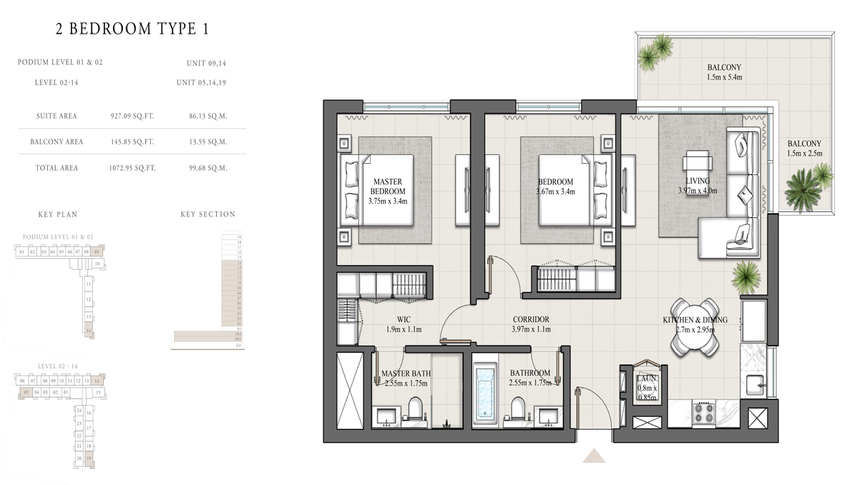 2 Bedroom