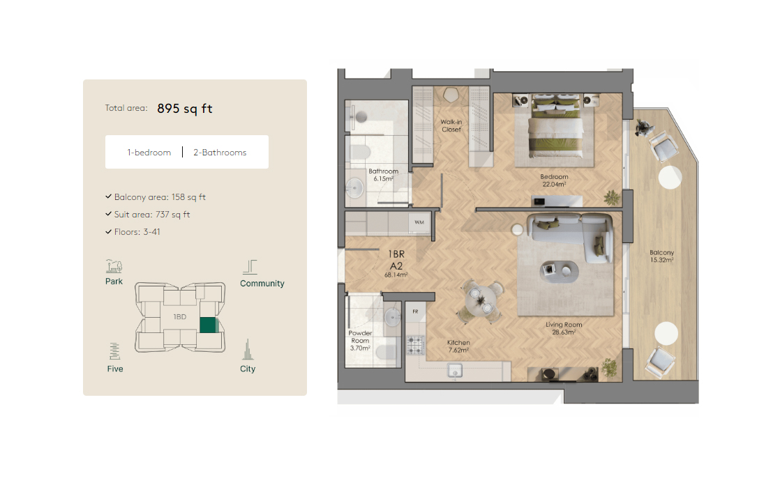 2 Bedroom