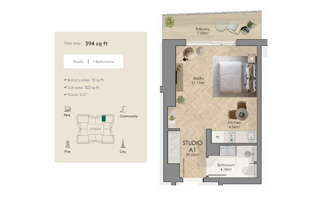 1 Bedroom