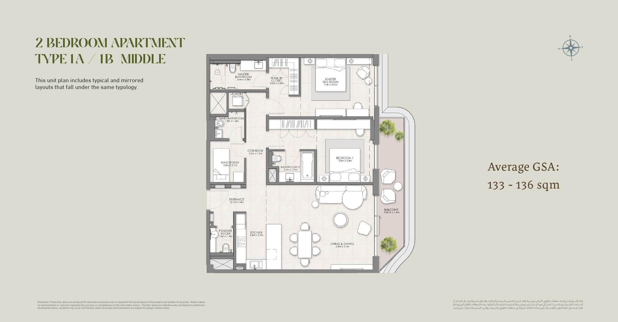 2 Bedroom