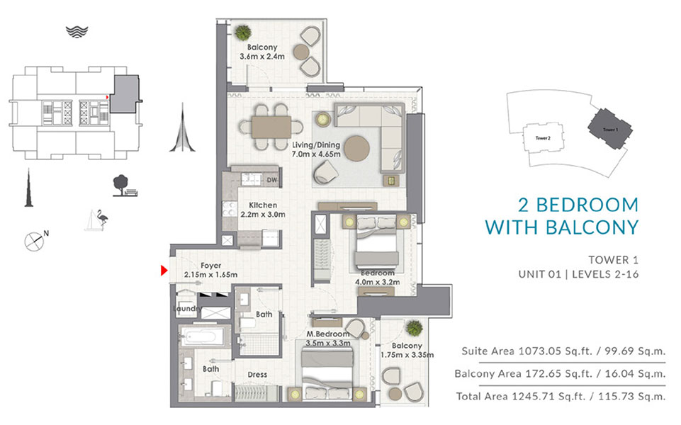 2 Bedroom