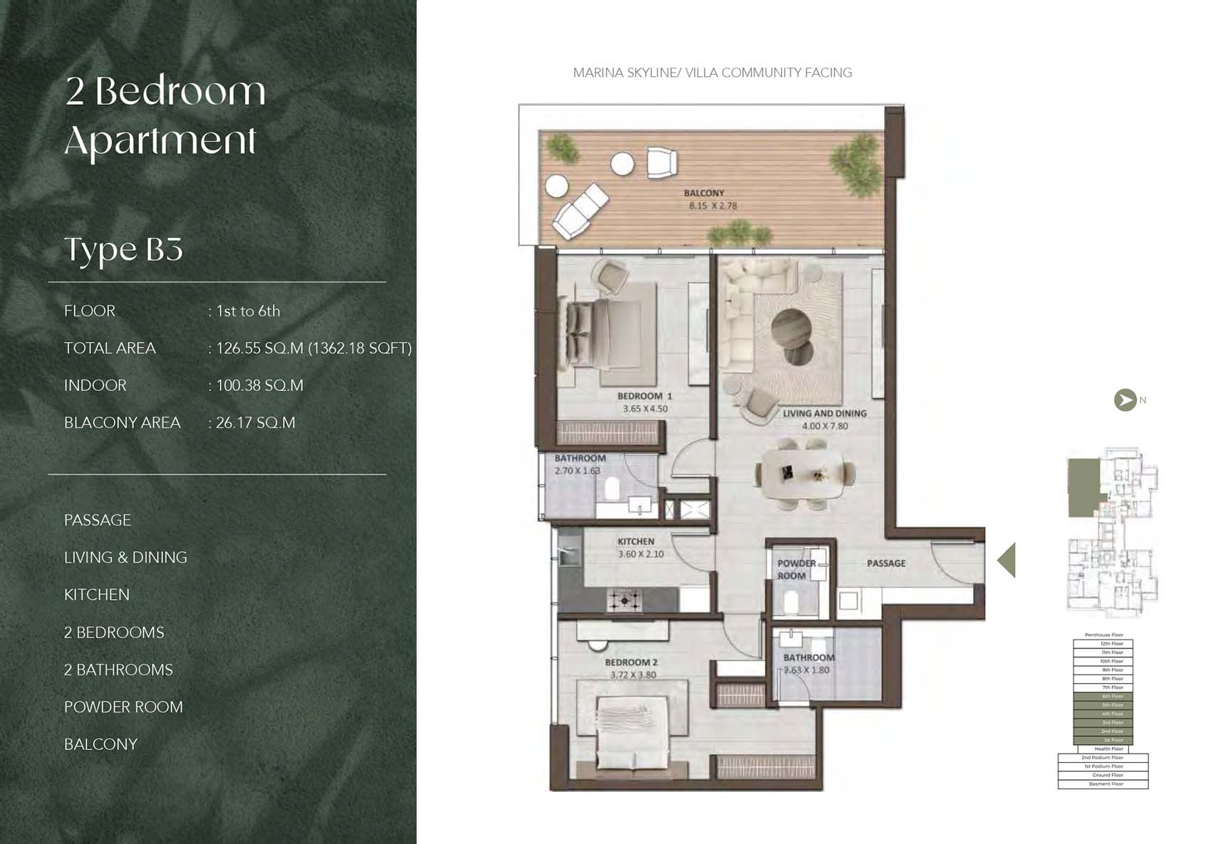 2 Bedroom