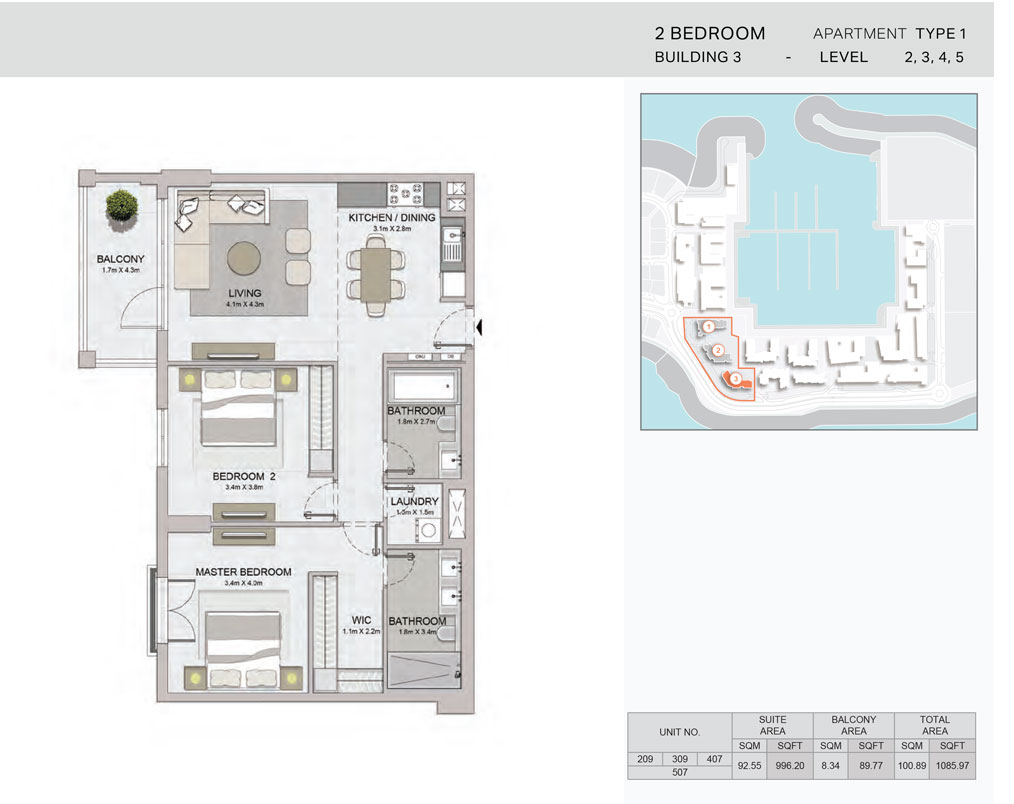 2 Bedroom
