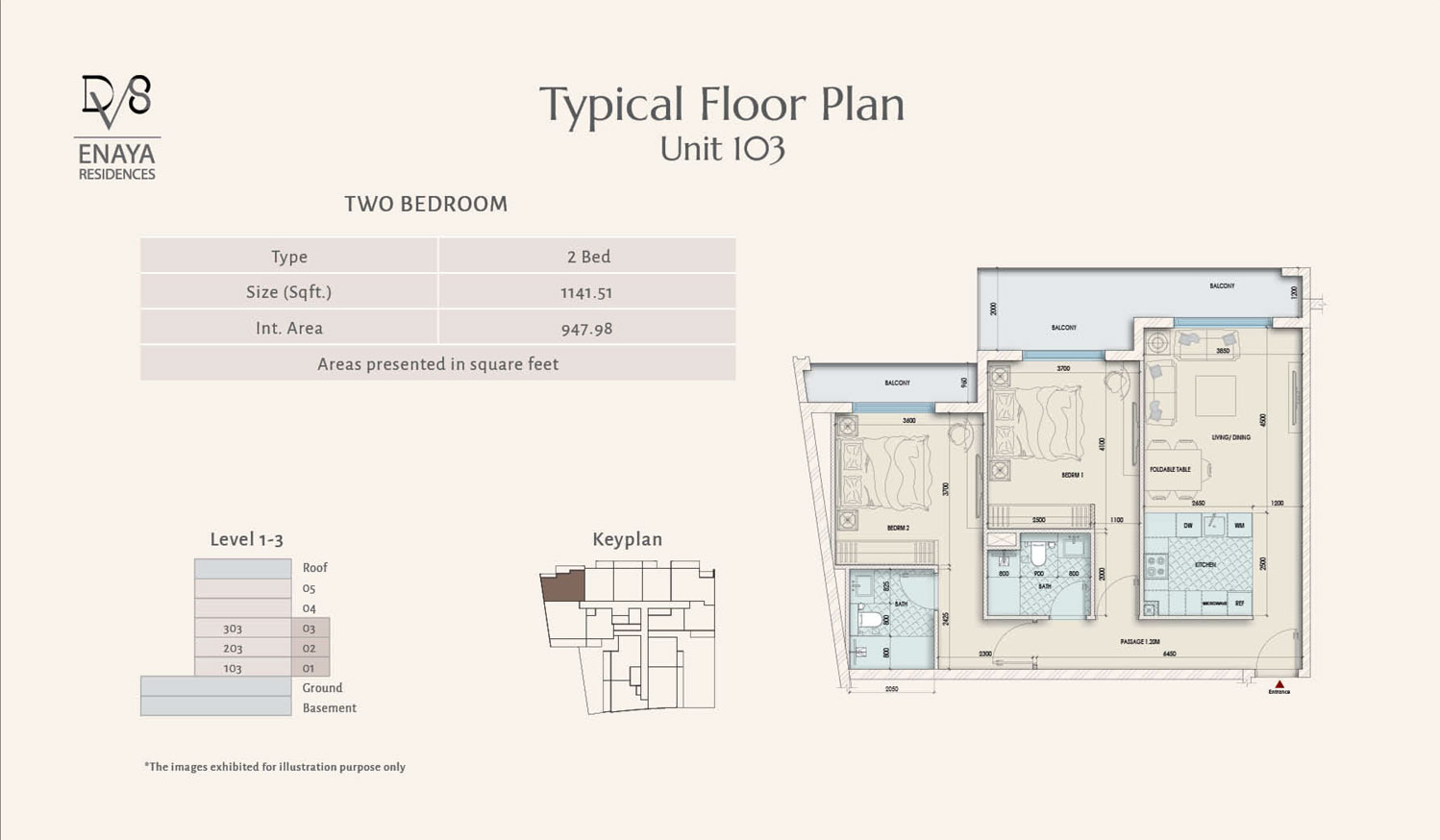 2 Bedroom